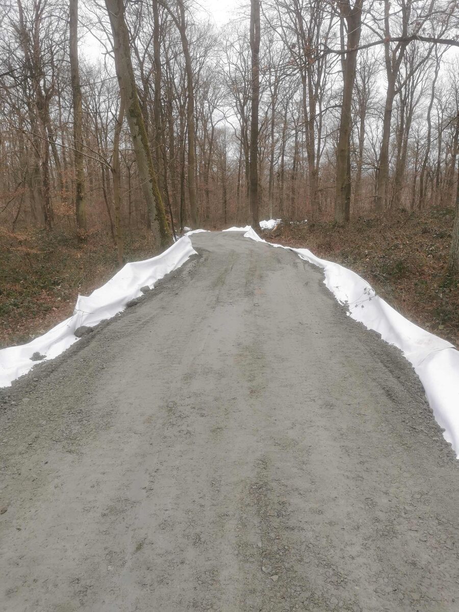 Baustraße am Jungen Wald in Breckenheim